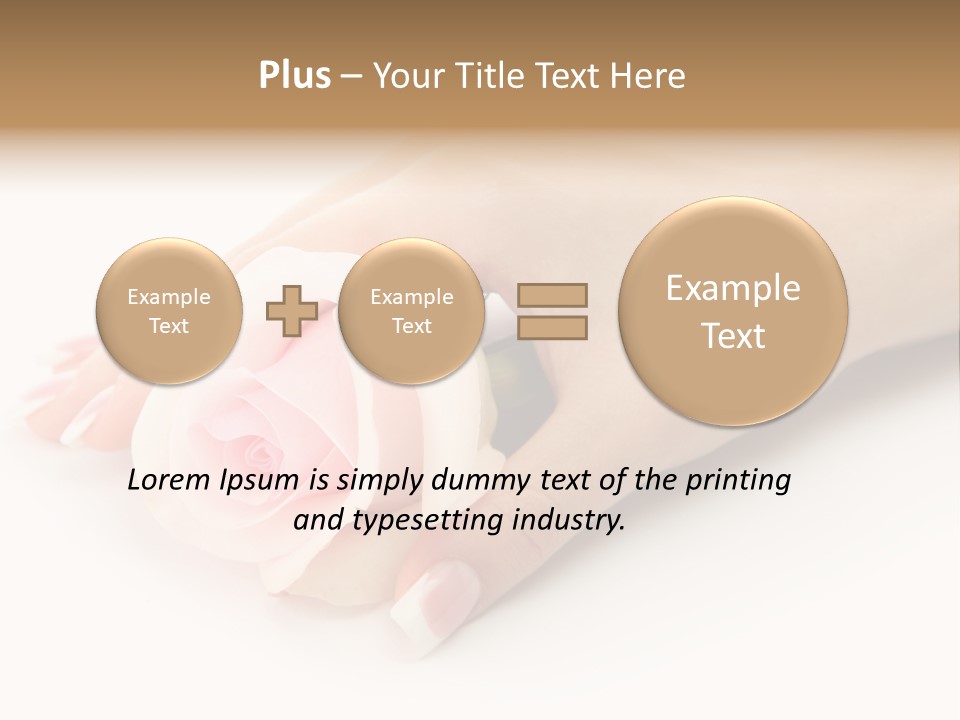 Finger Isolated Beautiful PowerPoint Template