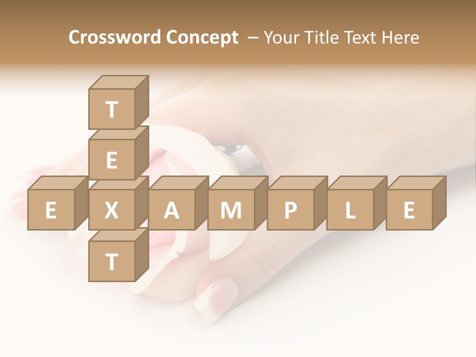 Finger Isolated Beautiful PowerPoint Template