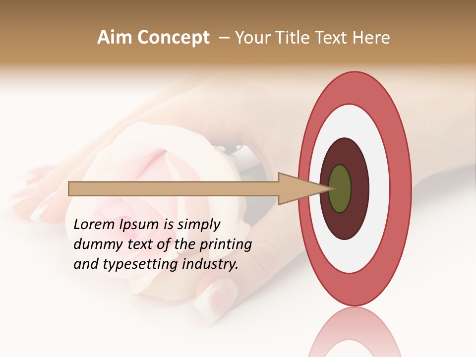 Finger Isolated Beautiful PowerPoint Template