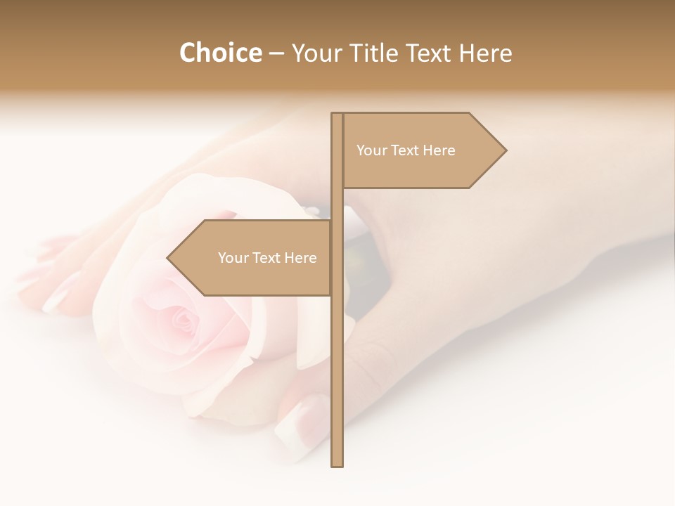 Finger Isolated Beautiful PowerPoint Template