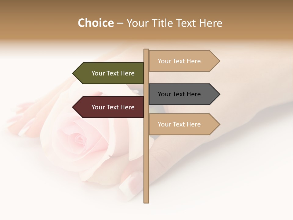 Finger Isolated Beautiful PowerPoint Template