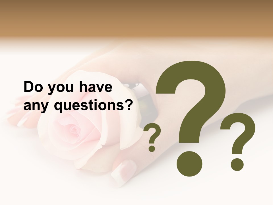 Finger Isolated Beautiful PowerPoint Template