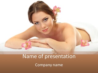 Care Rose White PowerPoint Template