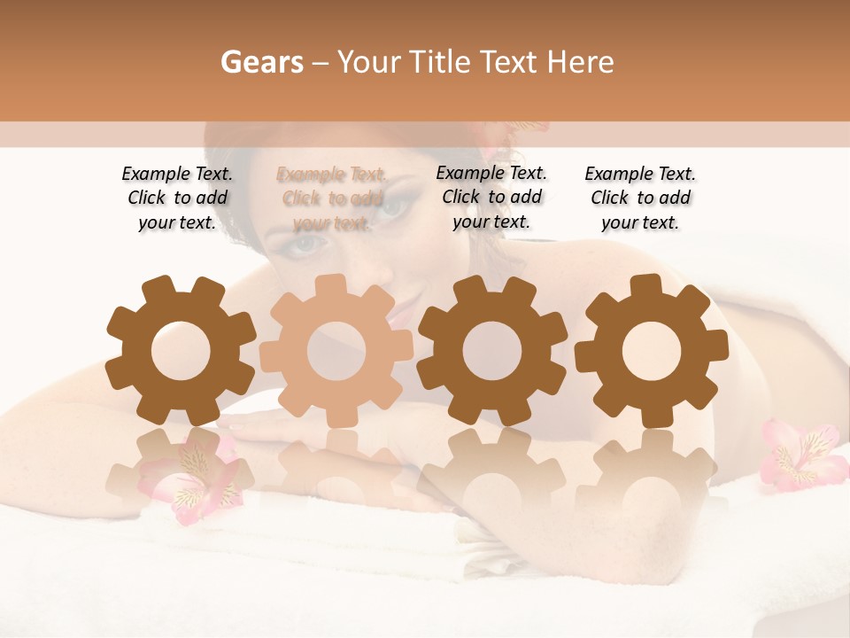 Care Rose White PowerPoint Template