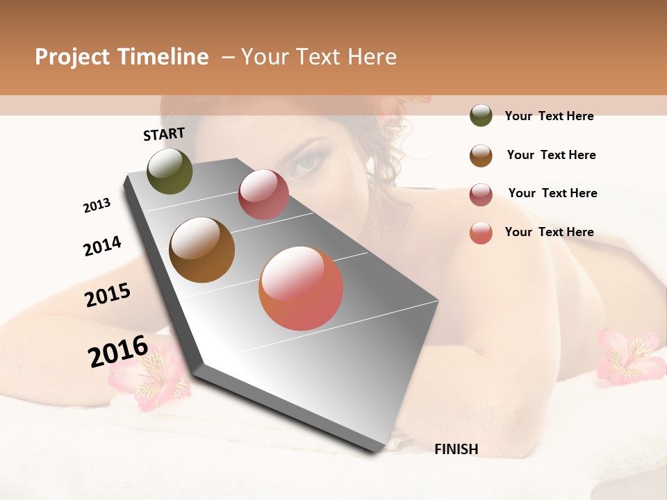 Care Rose White PowerPoint Template