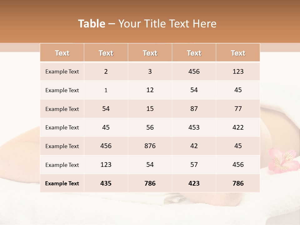 Care Rose White PowerPoint Template