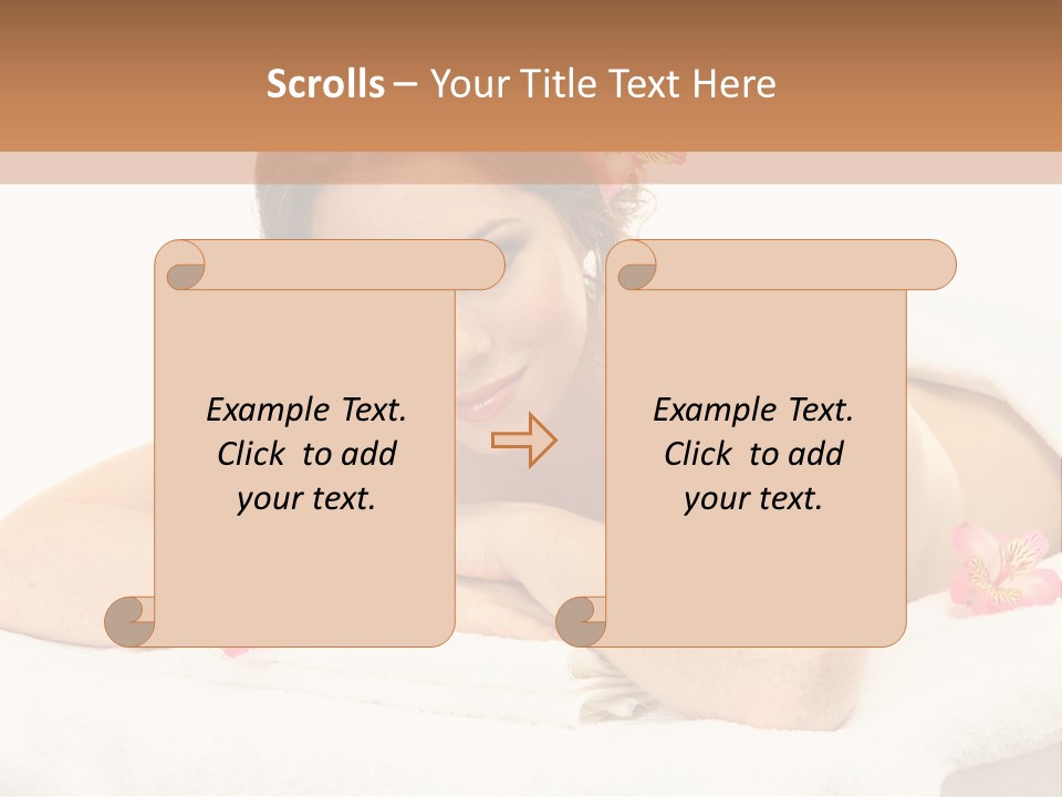 Care Rose White PowerPoint Template