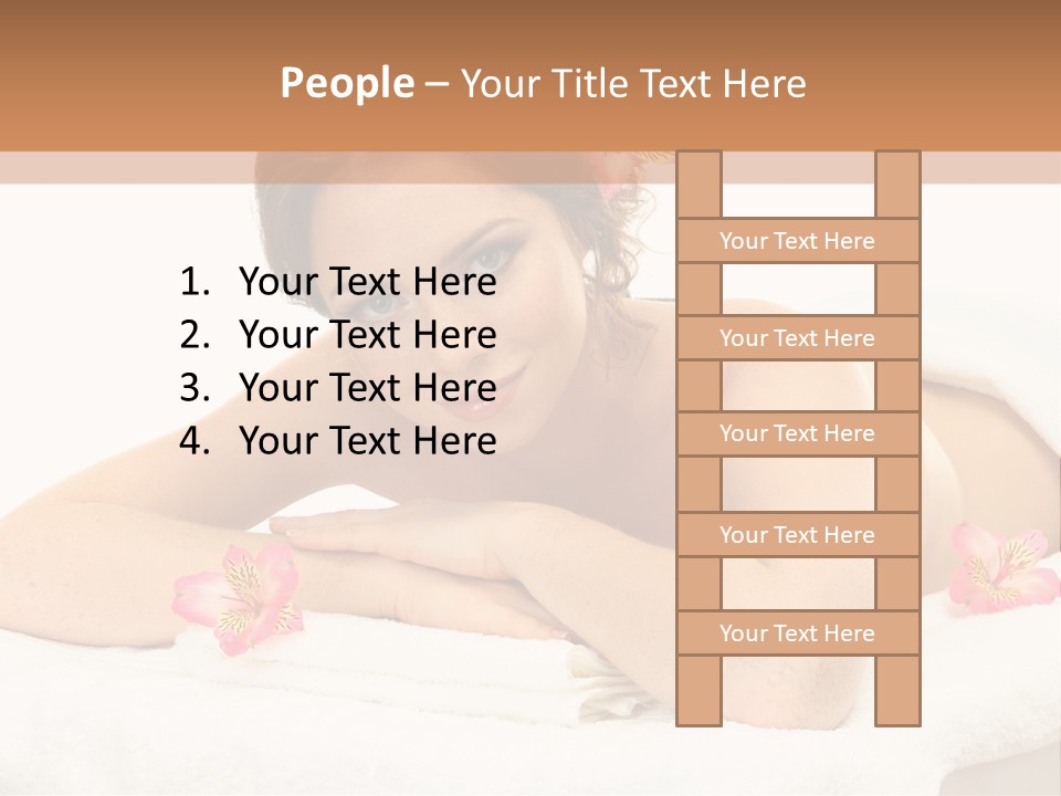 Care Rose White PowerPoint Template