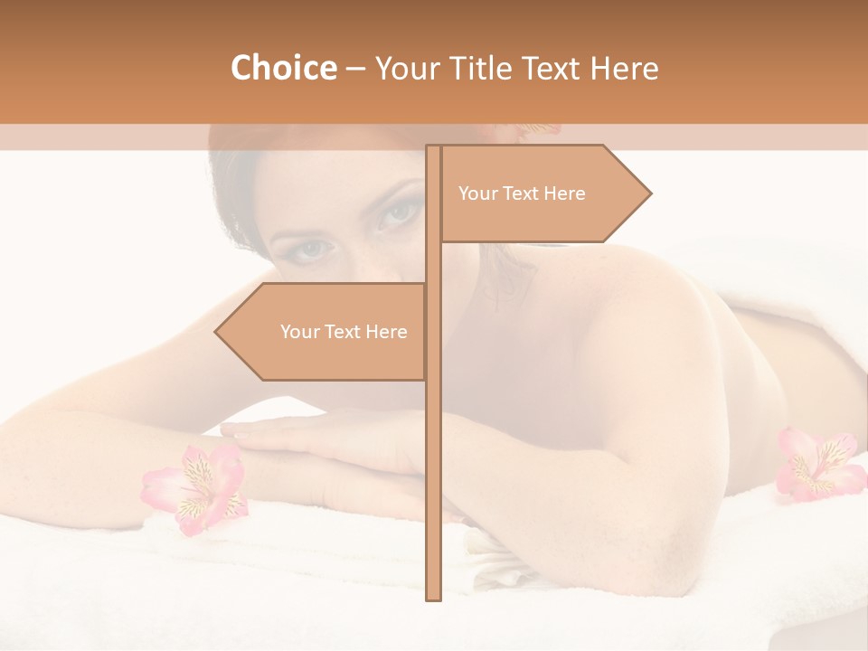 Care Rose White PowerPoint Template