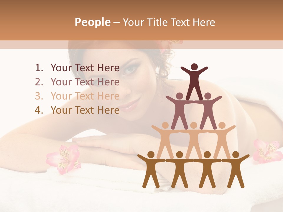 Care Rose White PowerPoint Template