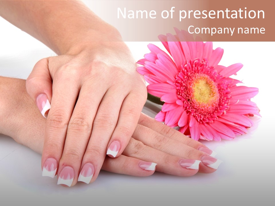 Moisturize Therapy Thumb PowerPoint Template