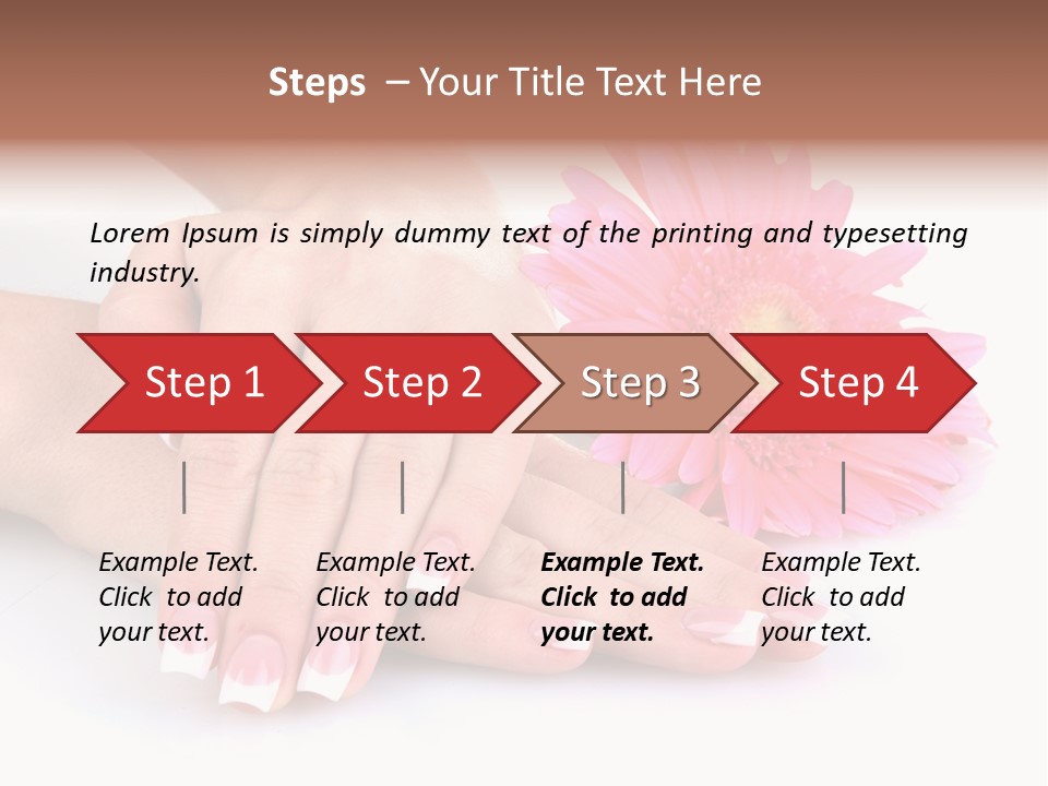 Moisturize Therapy Thumb PowerPoint Template