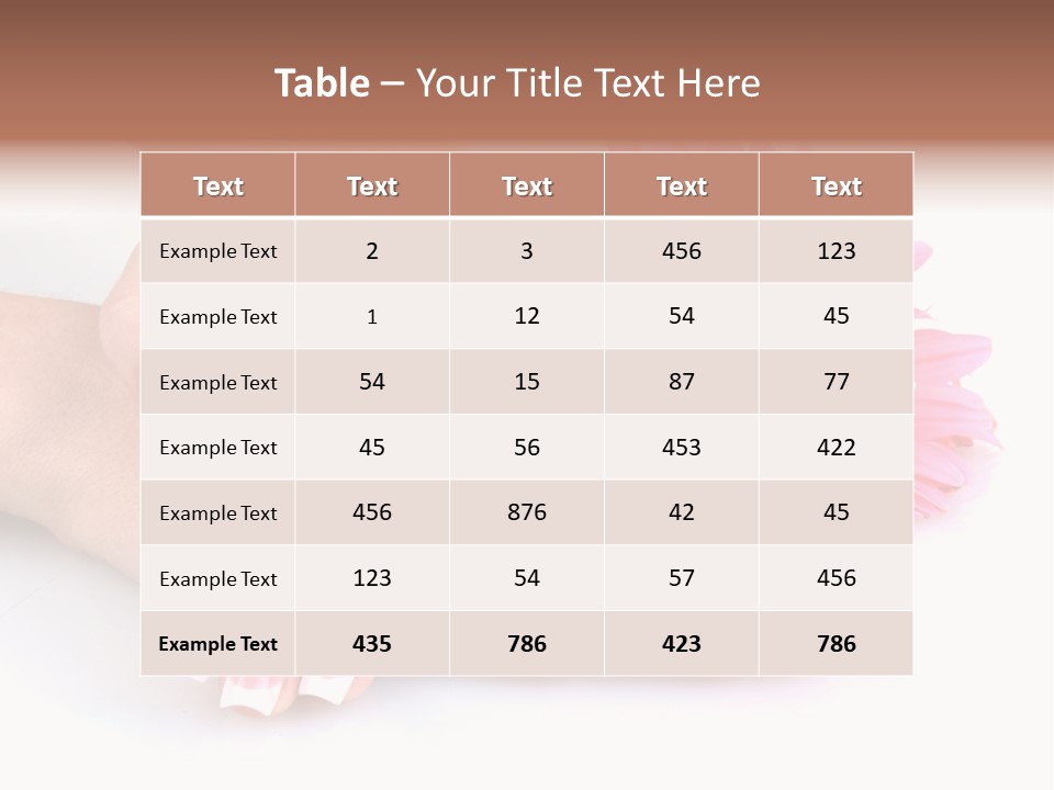 Moisturize Therapy Thumb PowerPoint Template