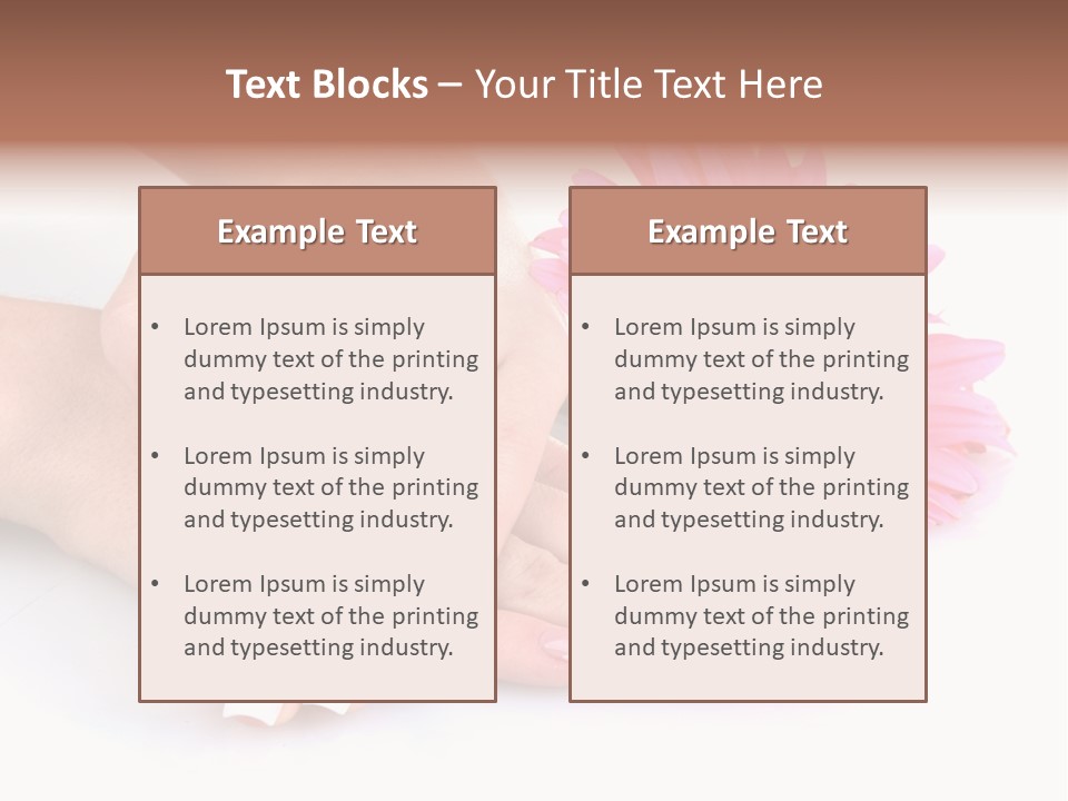 Moisturize Therapy Thumb PowerPoint Template