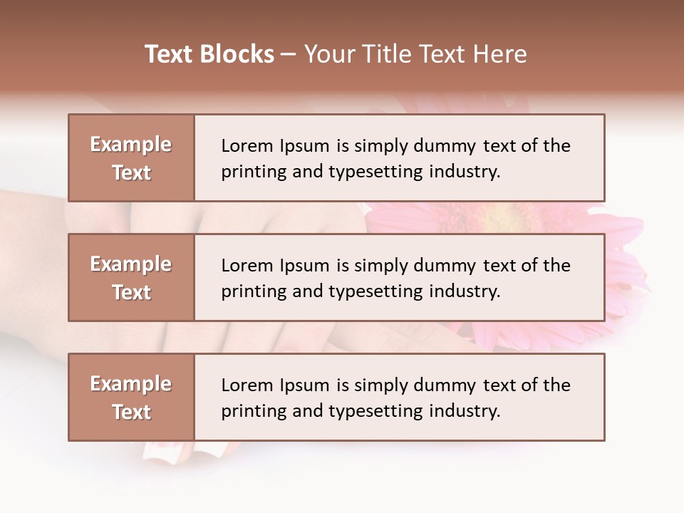 Moisturize Therapy Thumb PowerPoint Template