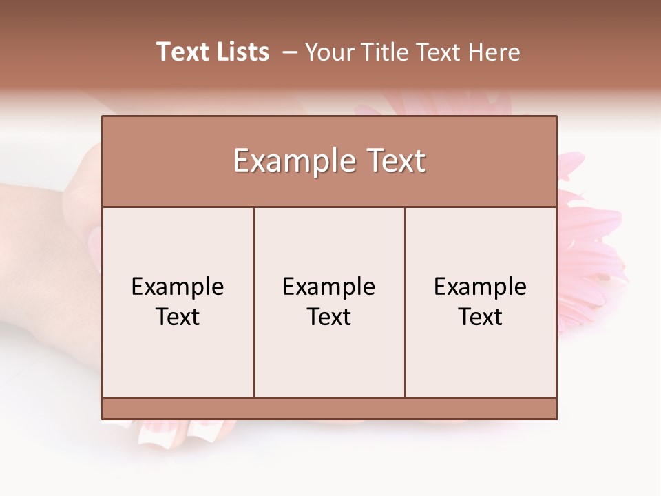 Moisturize Therapy Thumb PowerPoint Template