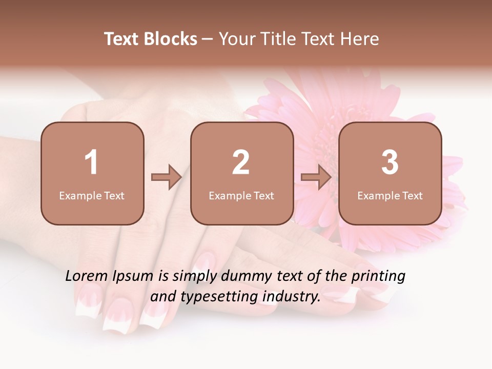 Moisturize Therapy Thumb PowerPoint Template
