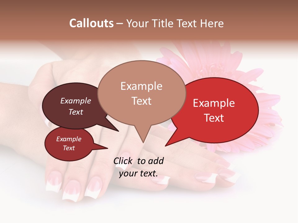 Moisturize Therapy Thumb PowerPoint Template