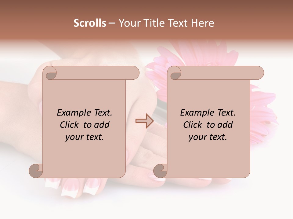 Moisturize Therapy Thumb PowerPoint Template