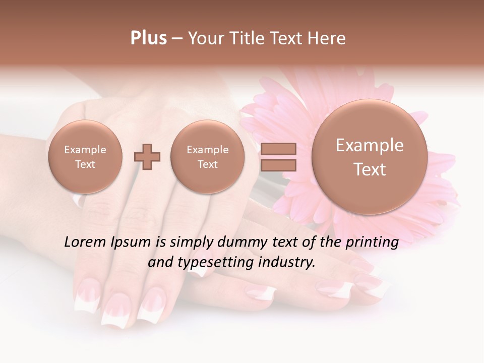 Moisturize Therapy Thumb PowerPoint Template