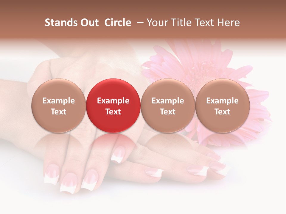Moisturize Therapy Thumb PowerPoint Template