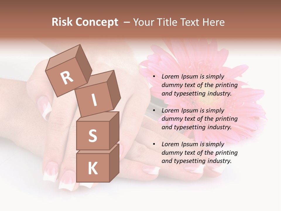 Moisturize Therapy Thumb PowerPoint Template