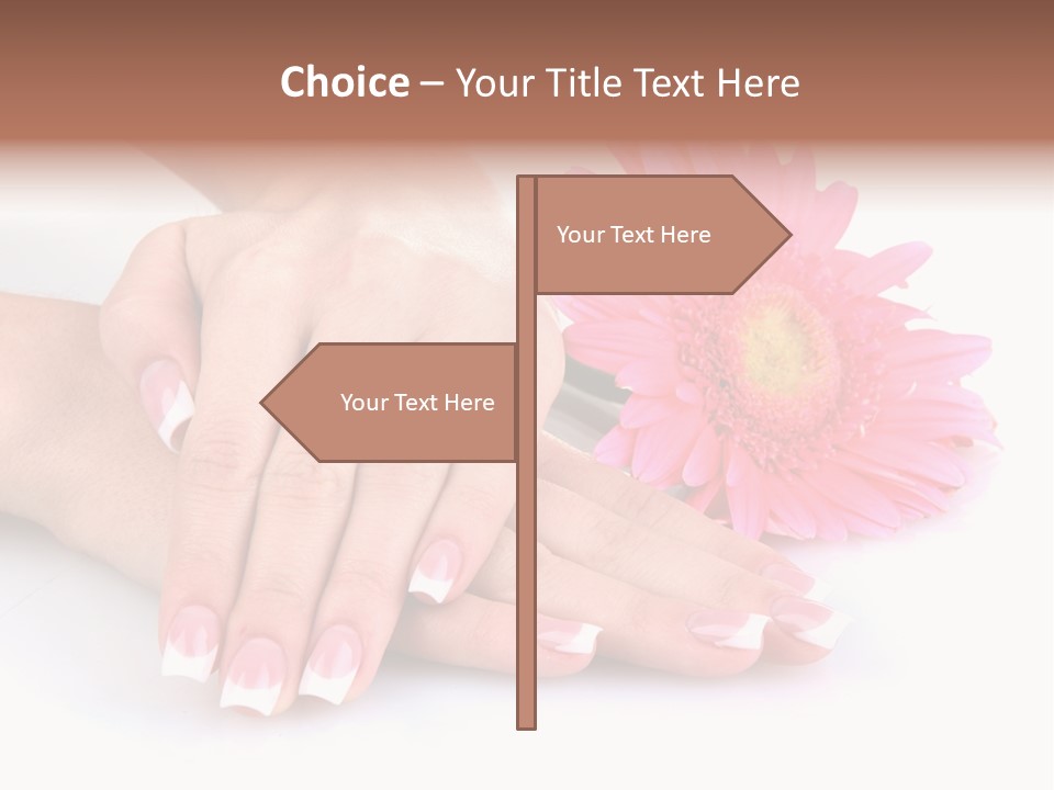 Moisturize Therapy Thumb PowerPoint Template