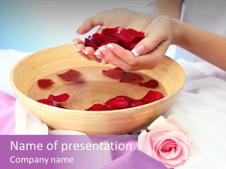 Petal Soft Hand PowerPoint Template