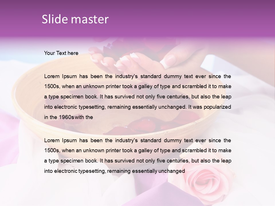 Petal Soft Hand PowerPoint Template