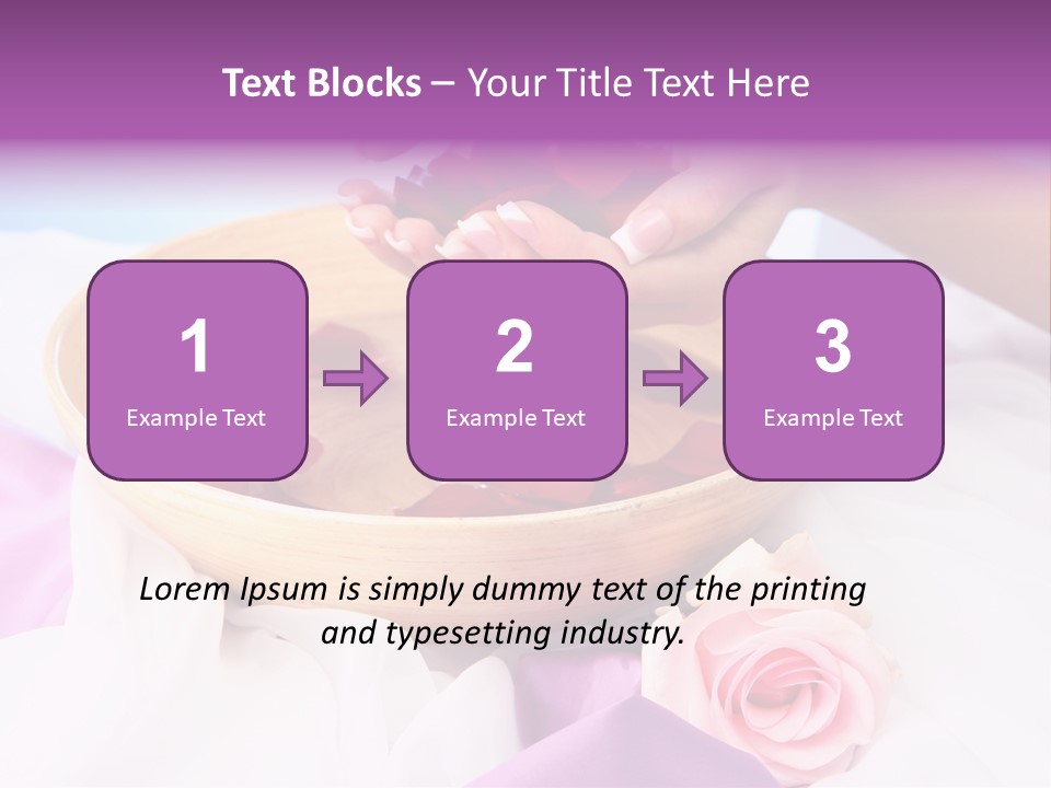 Petal Soft Hand PowerPoint Template