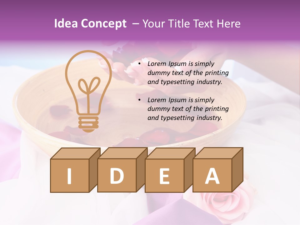 Petal Soft Hand PowerPoint Template