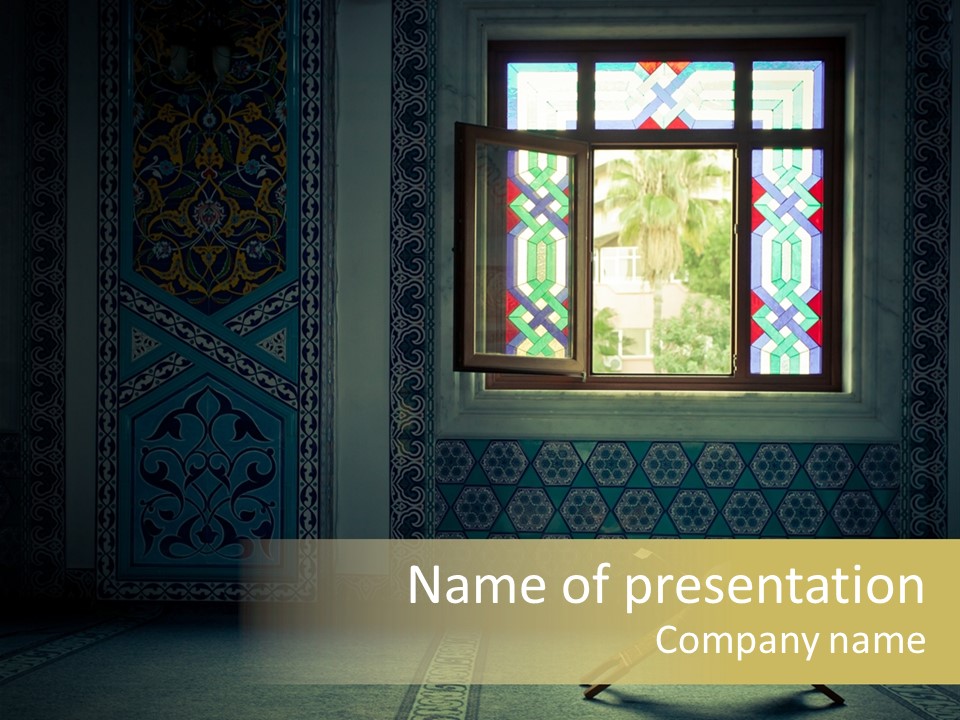 Document Background Koran PowerPoint Template