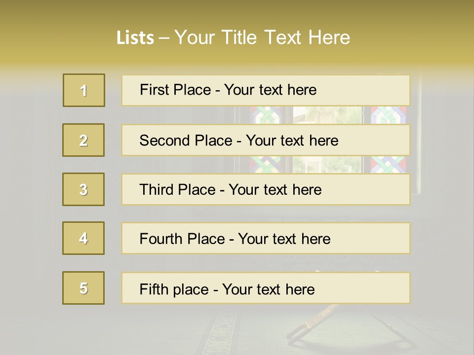 Document Background Koran PowerPoint Template