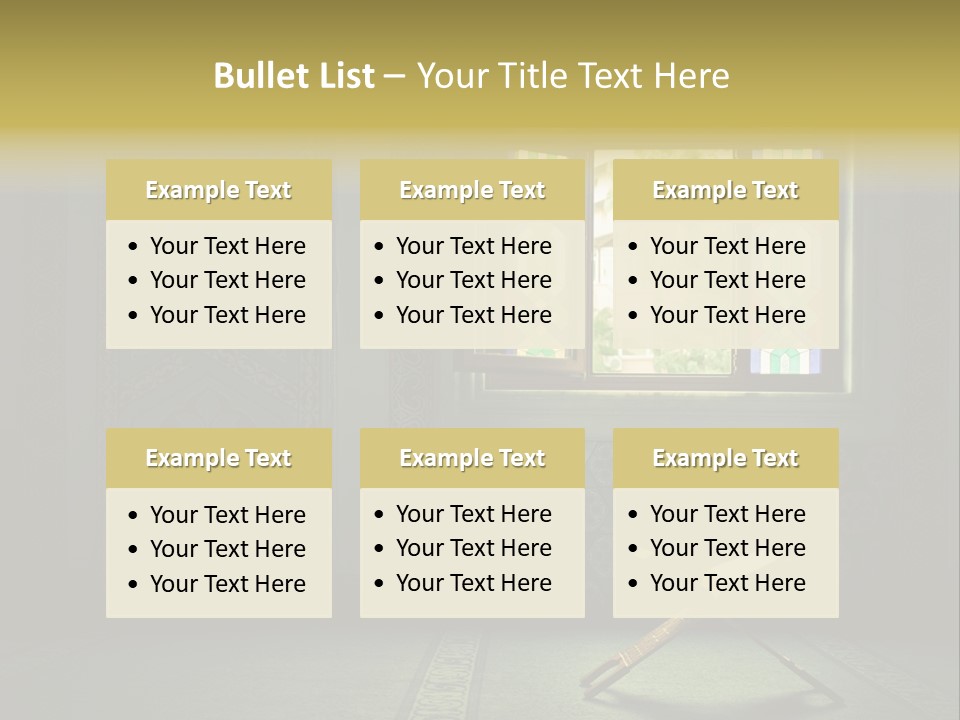 Document Background Koran PowerPoint Template