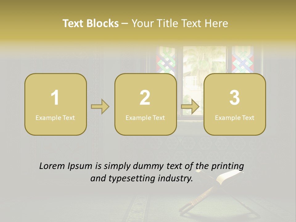 Document Background Koran PowerPoint Template
