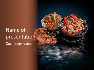 Sea Gourmet Shell PowerPoint Template