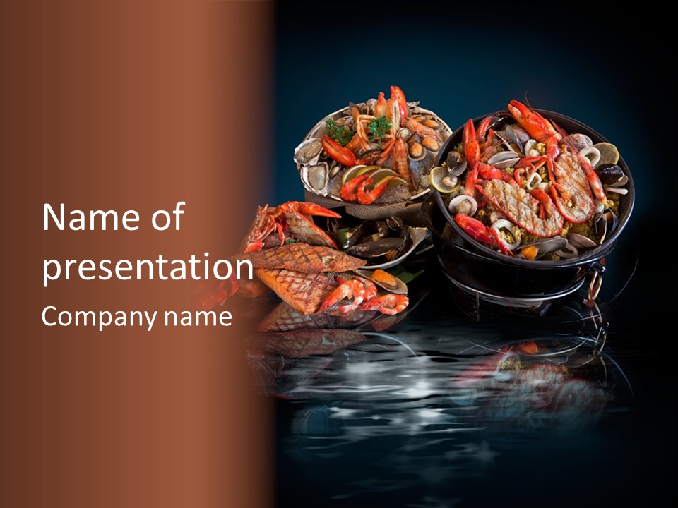 Sea Gourmet Shell PowerPoint Template