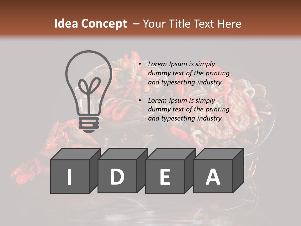 Sea Gourmet Shell PowerPoint Template