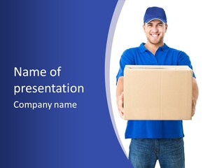 Deliver Isolated Deposit PowerPoint Template