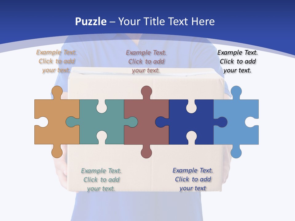 Deliver Isolated Deposit PowerPoint Template