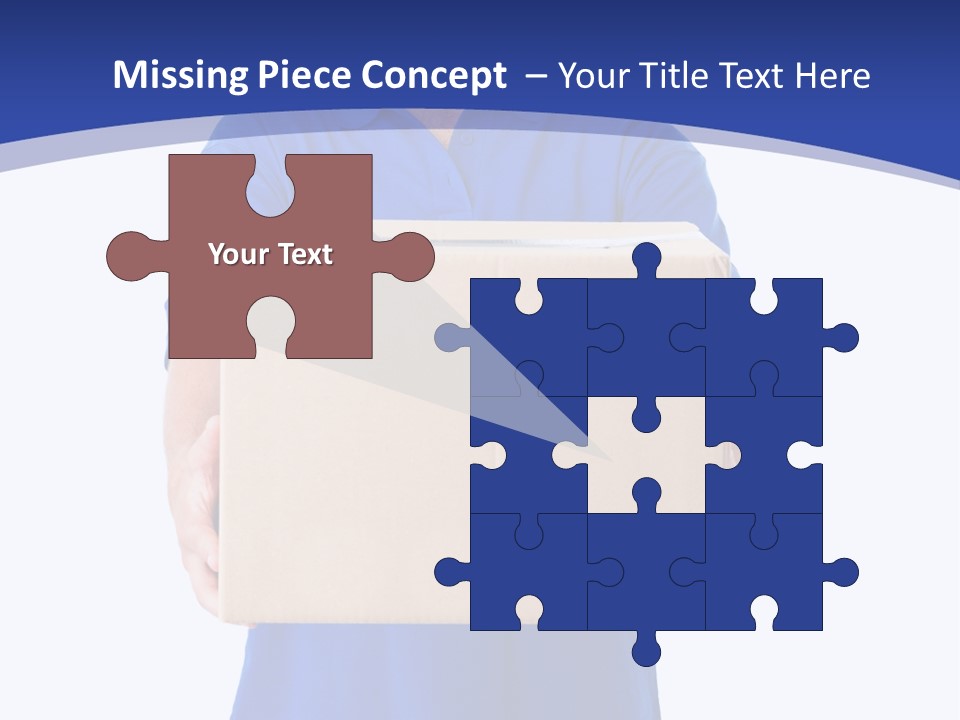 Deliver Isolated Deposit PowerPoint Template