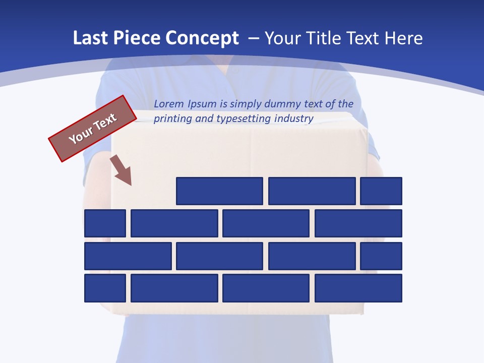 Deliver Isolated Deposit PowerPoint Template