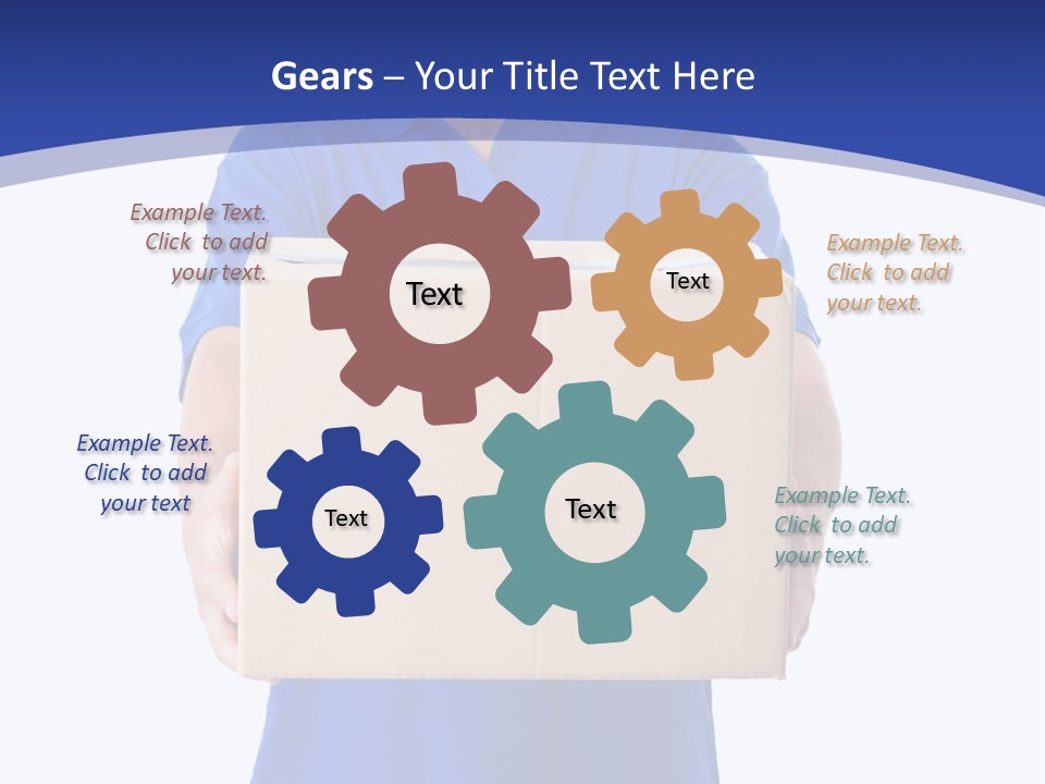 Deliver Isolated Deposit PowerPoint Template