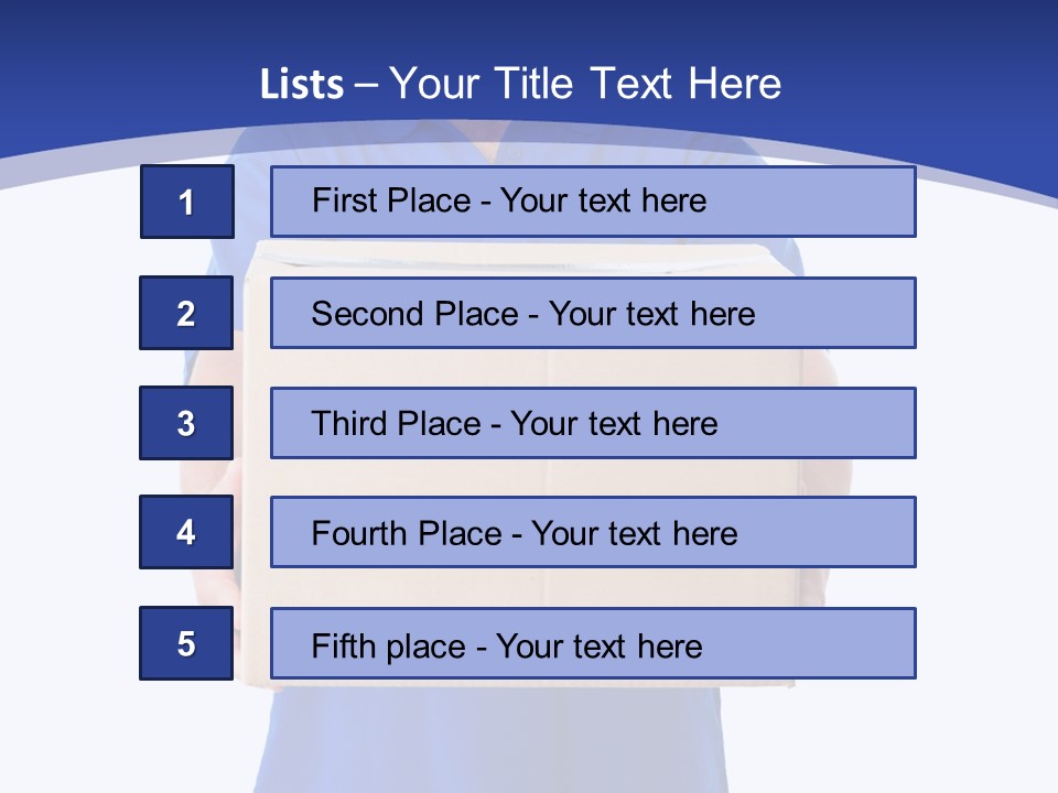 Deliver Isolated Deposit PowerPoint Template
