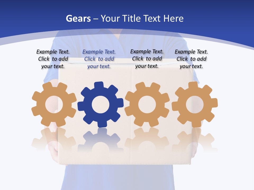 Deliver Isolated Deposit PowerPoint Template