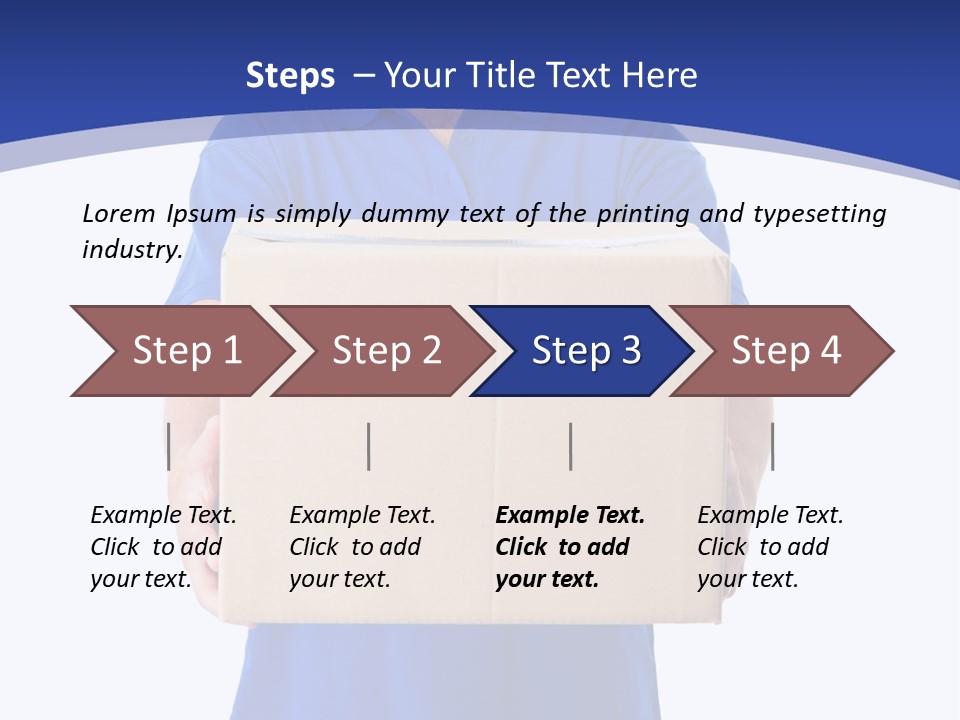Deliver Isolated Deposit PowerPoint Template