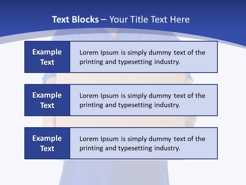 Deliver Isolated Deposit PowerPoint Template