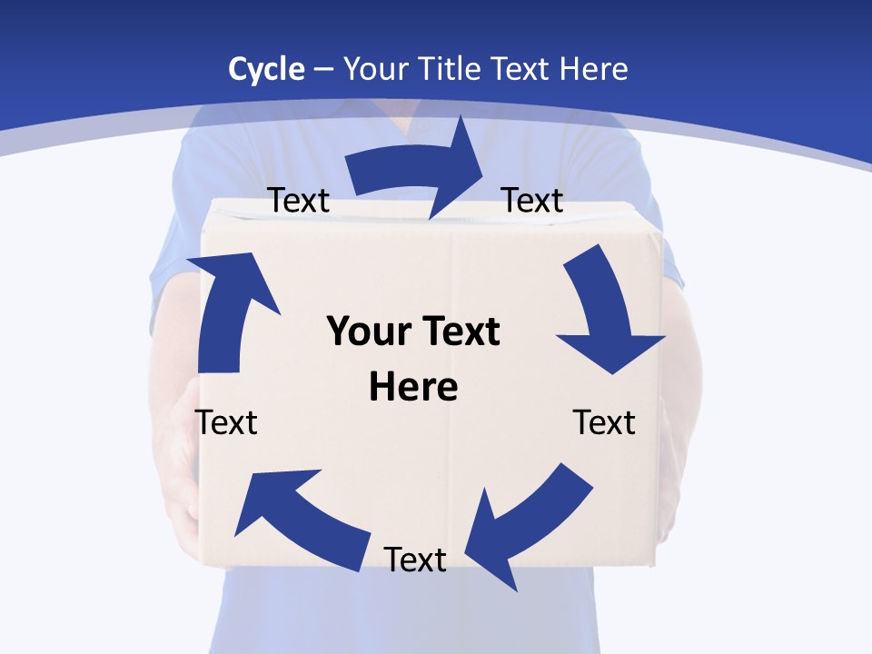 Deliver Isolated Deposit PowerPoint Template