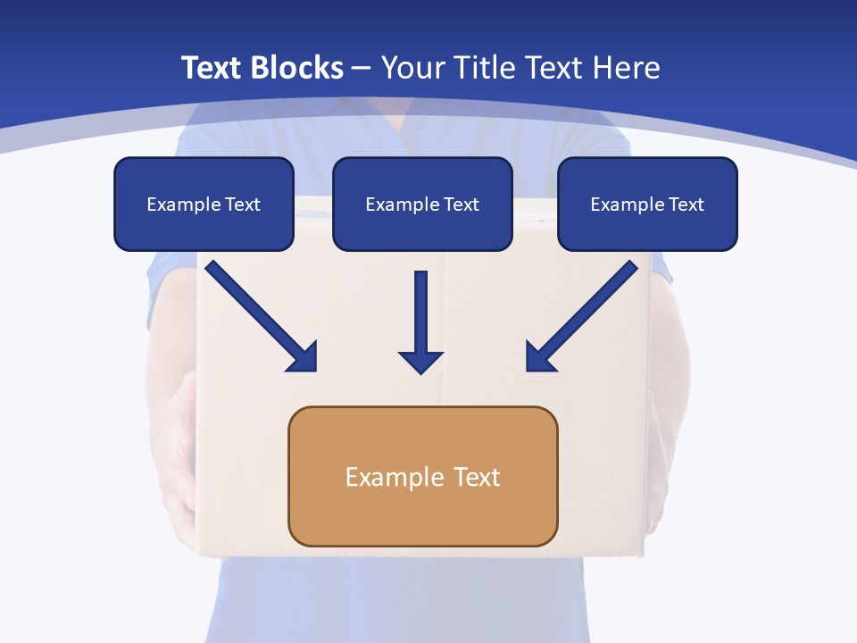 Deliver Isolated Deposit PowerPoint Template
