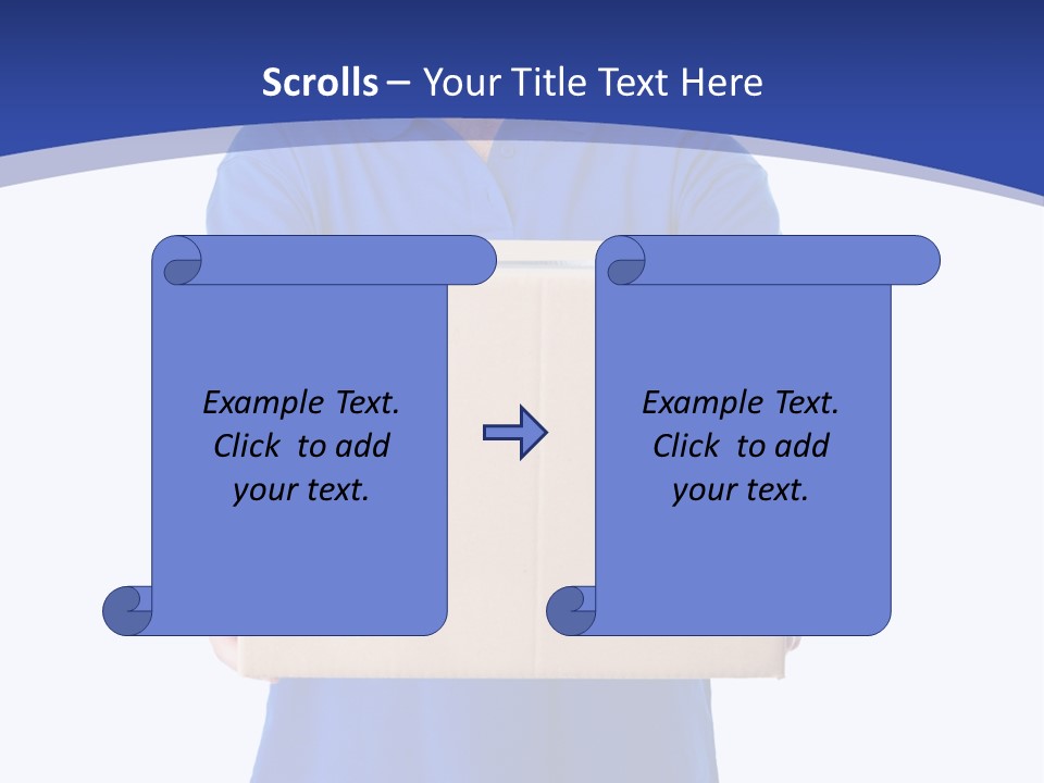 Deliver Isolated Deposit PowerPoint Template